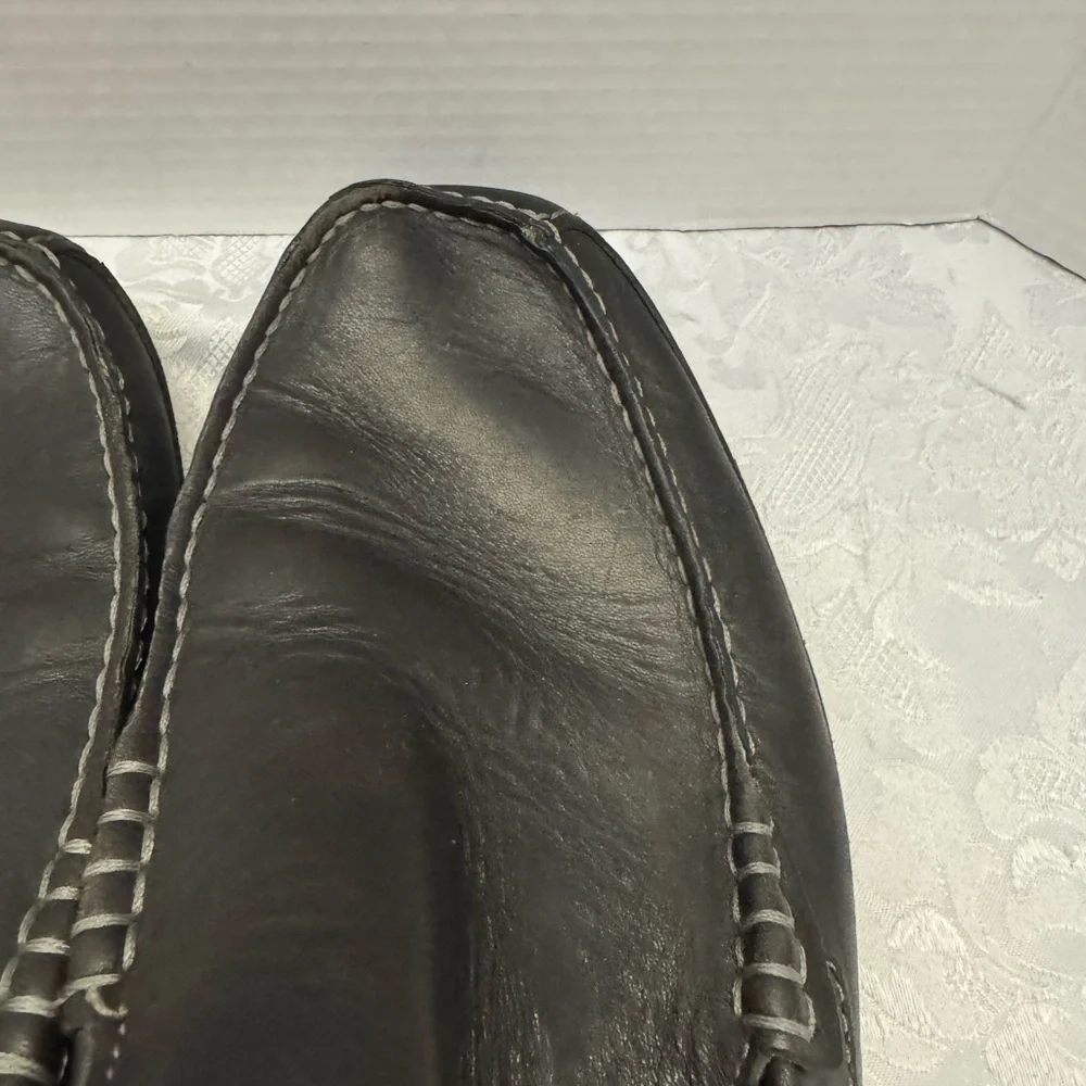 Clarks‎ Men’s 13M Active Air Black Leather Driving Moccasin Loafer Comfort Shoe